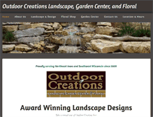 Tablet Screenshot of outdoorcreationsmonona.com